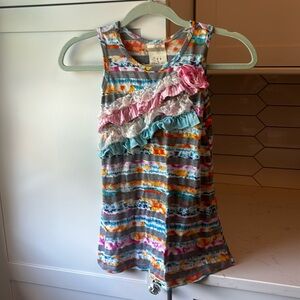 Kids Colorful Sleeveless Dress Size 6